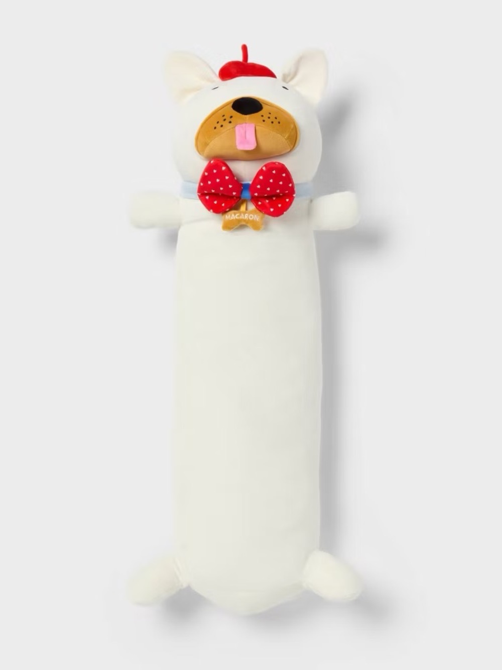 NEW Pillowfort Frenchie Dog Long Weighted Plush Pillow